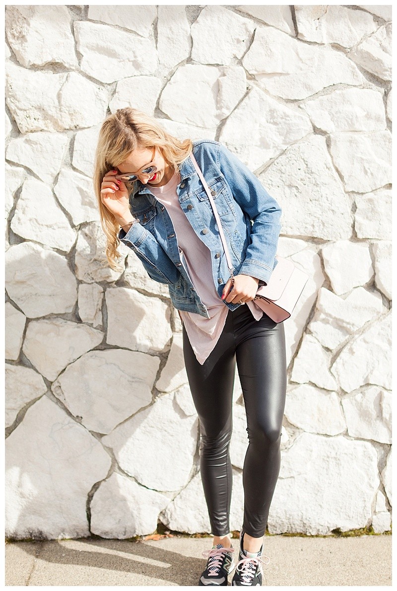 How To Style Faux Leather Leggings For Spring 