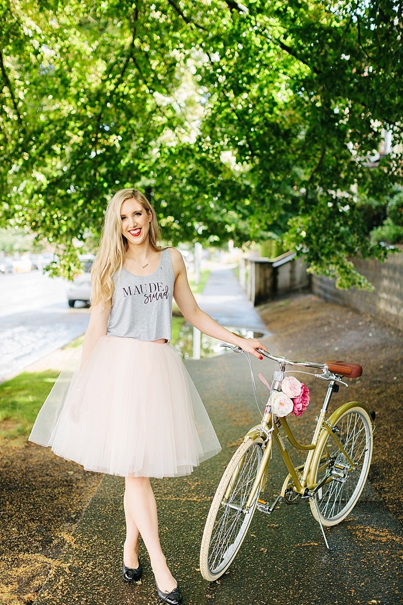blush and camo, fashion blog, style blog, how to wear, tulle skirt, feminine