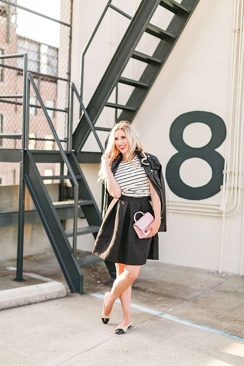 blush and camo, style blog, fashion blog, stripes, style tips, how to style 