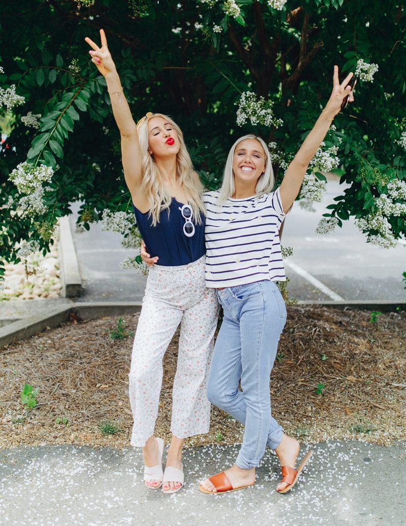 blush and camo, sister style, sisters in nashville, rach parc collection, summer style 