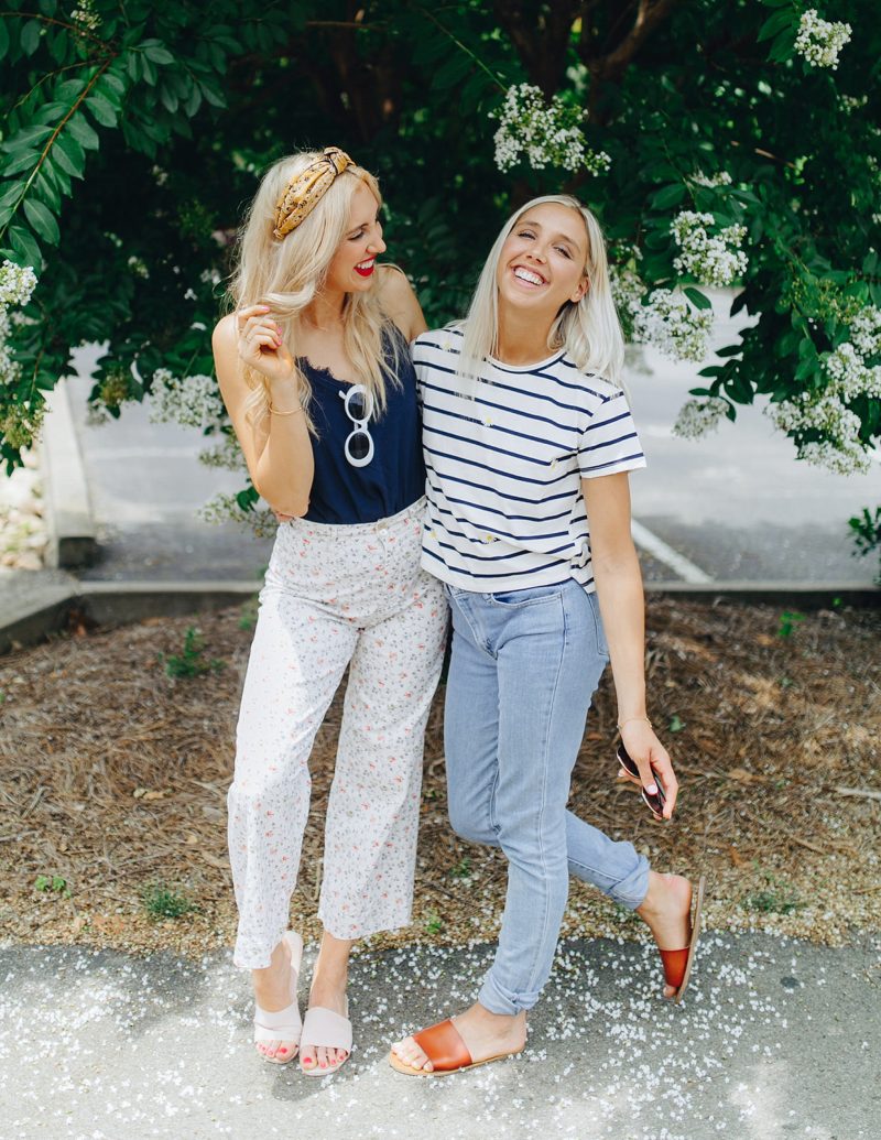 blush and camo, sister style, sisters in nashville, rach parc collection, summer style 
