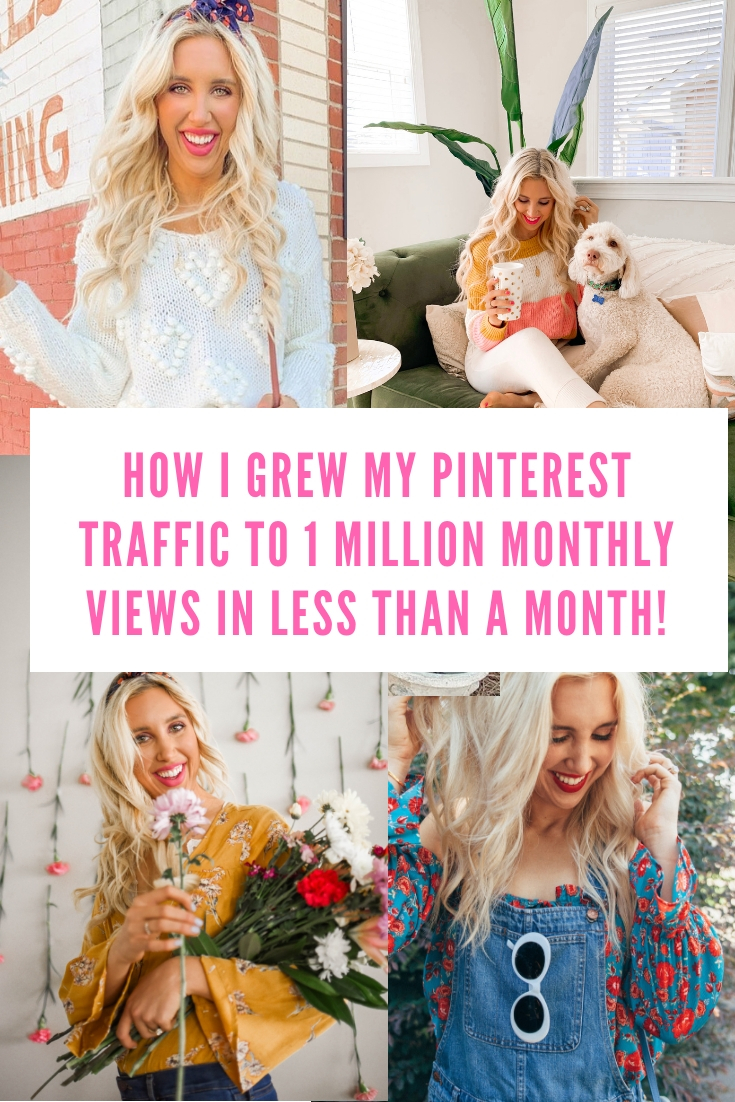 blog tips, how to grow your pinterest, pinterest tips, increase pinterest monthly viewers, how to increase blog traffic, blush and camo