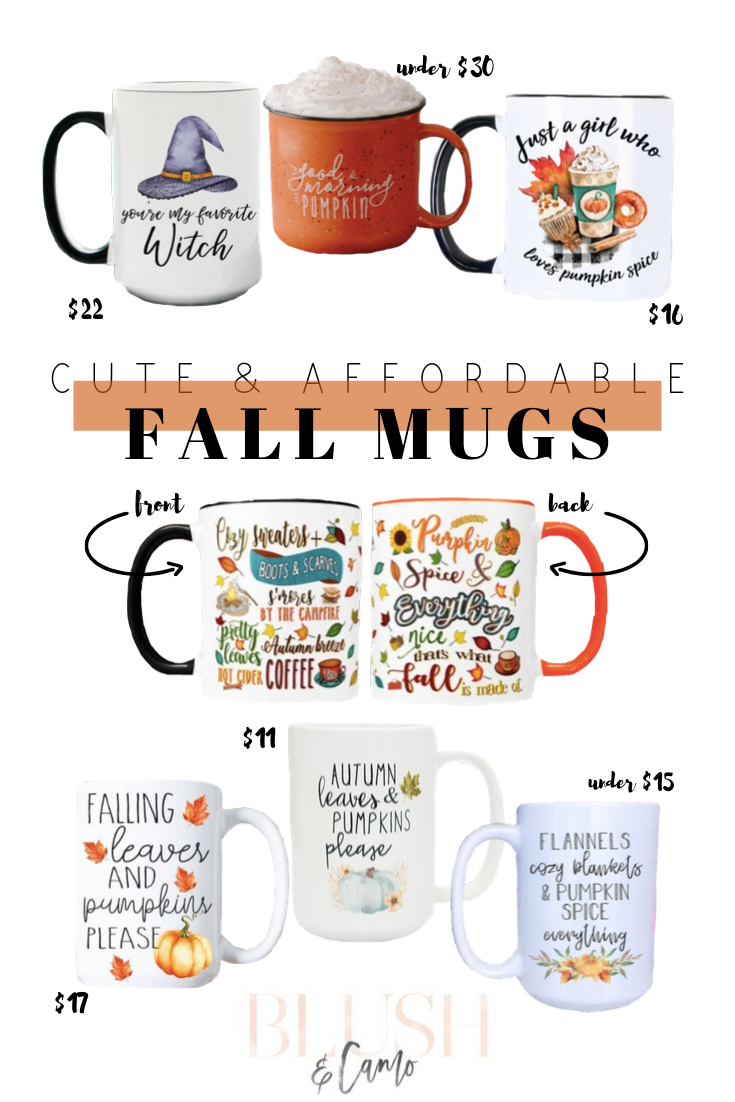 Affordable Fall Mugs From Etsy