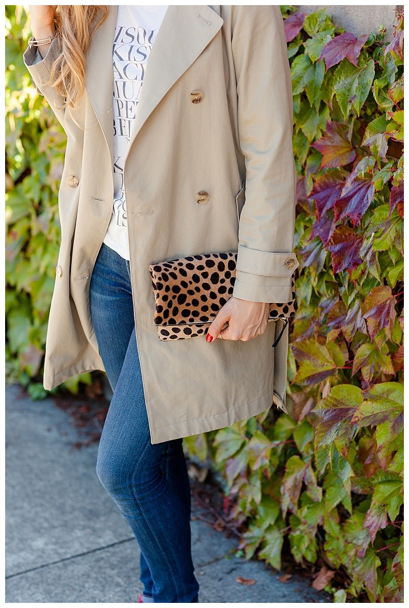 Blush and Camo- Trench Coat