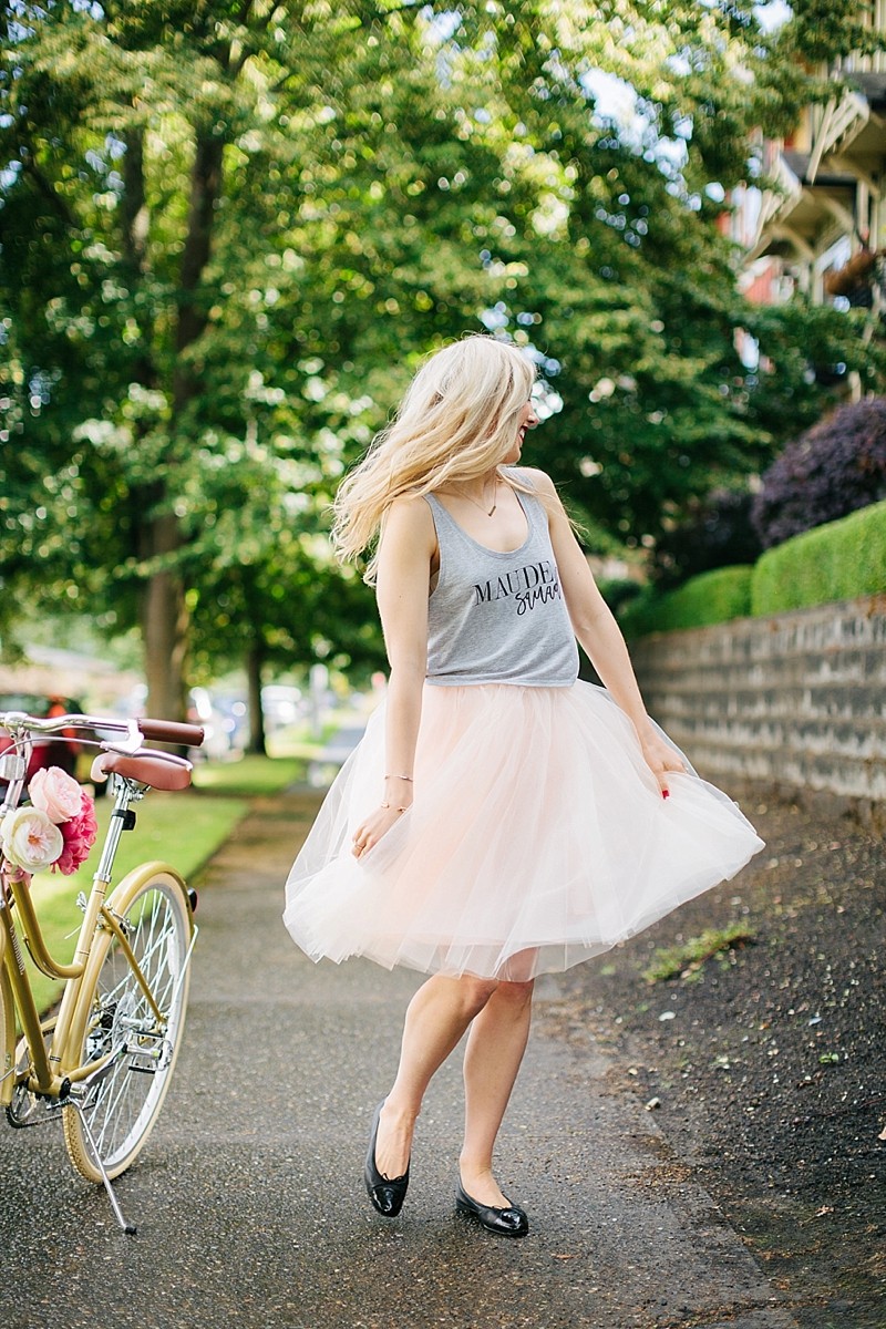 blush and camo, fashion blog, style blog, how to wear, tulle skirt, feminine 