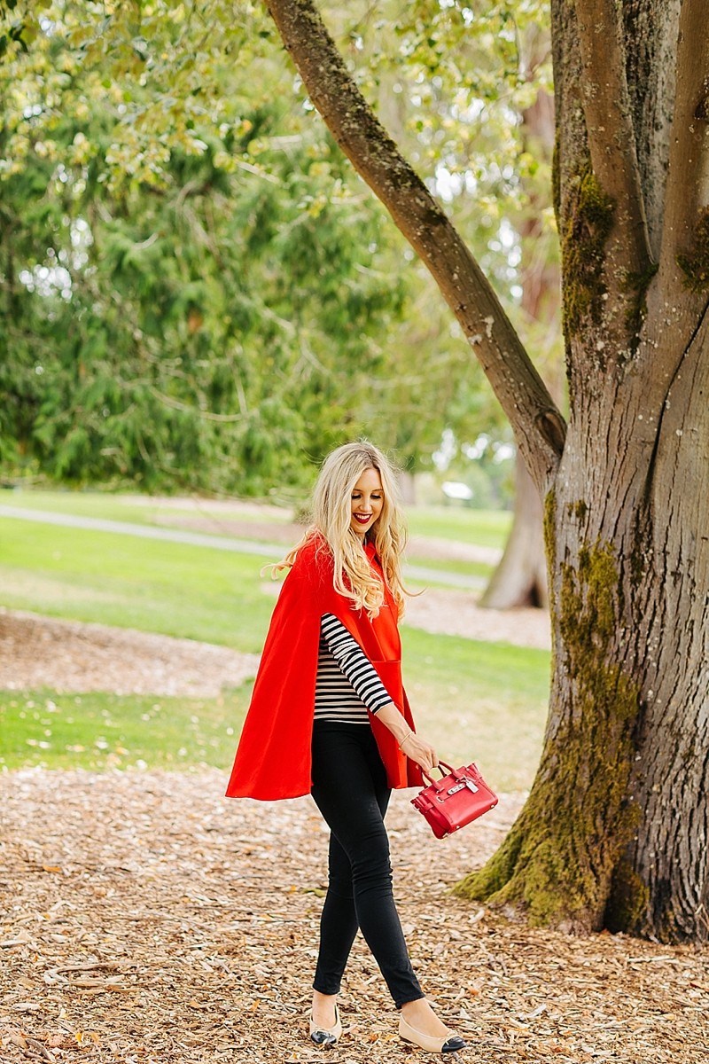 blush and camo, how to style, style tips, cape, cape jacket, fall style, chic fall style, stripes, chanel 