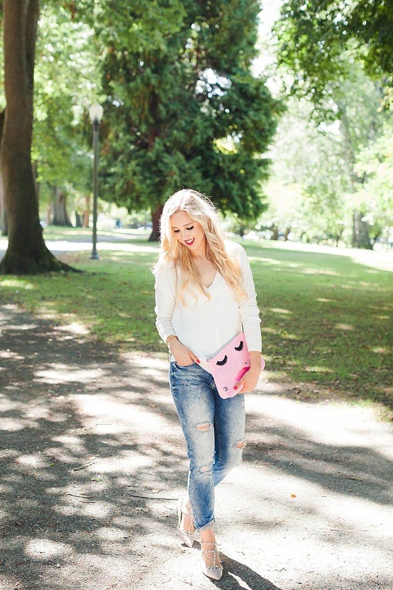 blush and camo, valentino rockstud flats, casual style, weekend style, how to style, fashion blog 