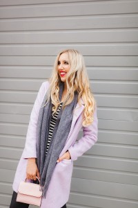 blush and camo, style blog, fashion blog, how to create your own trend, trends, pink coat, chanel flats, kate spade