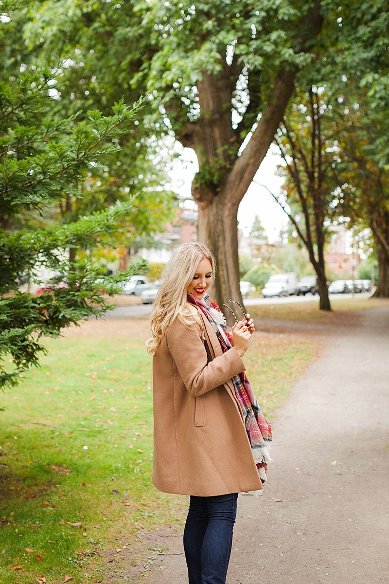 blush and camo, fall fashion, It Girl, style blog, fashion blog, plaid, booties