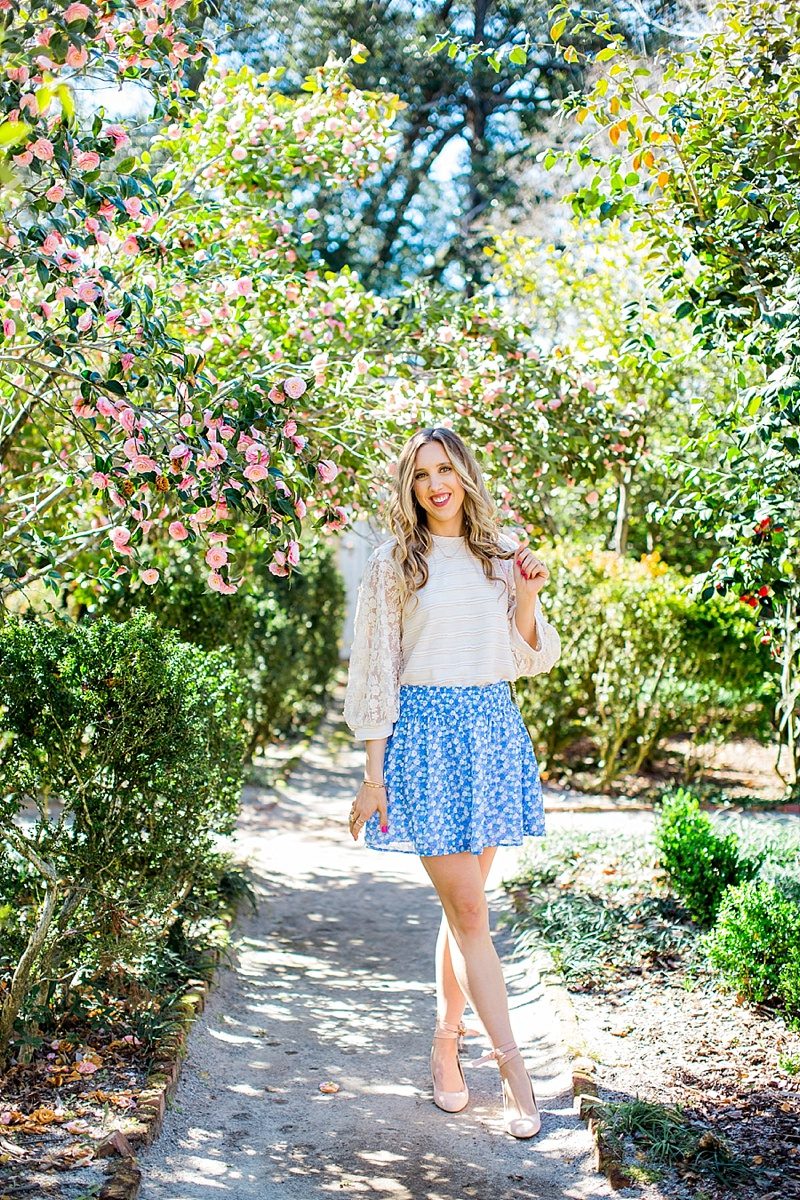 blush and camo, anthropologie, spring style, fashion blog, style blog, stye tips, shopping tips, old navy skirt, pink heels, block heels, old navy skirt 