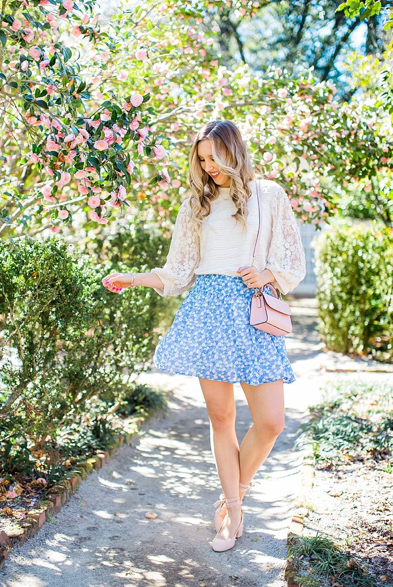 blush and camo, anthropologie, spring style, fashion blog, style blog, stye tips, shopping tips, old navy skirt, pink heels, block heels, old navy skirt 