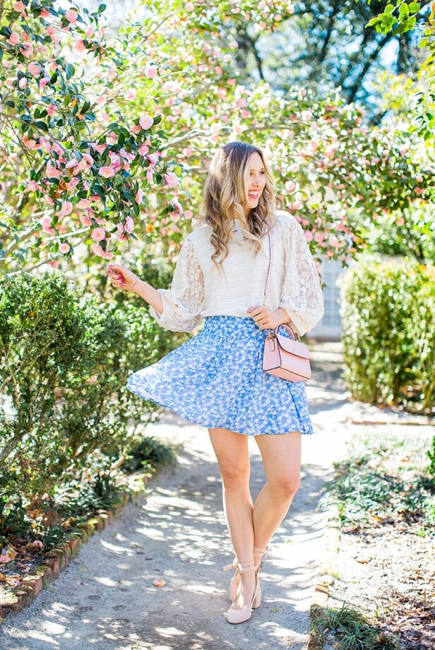 blush and camo, anthropologie, spring style, fashion blog, style blog, stye tips, shopping tips, old navy skirt, pink heels, block heels, old navy skirt