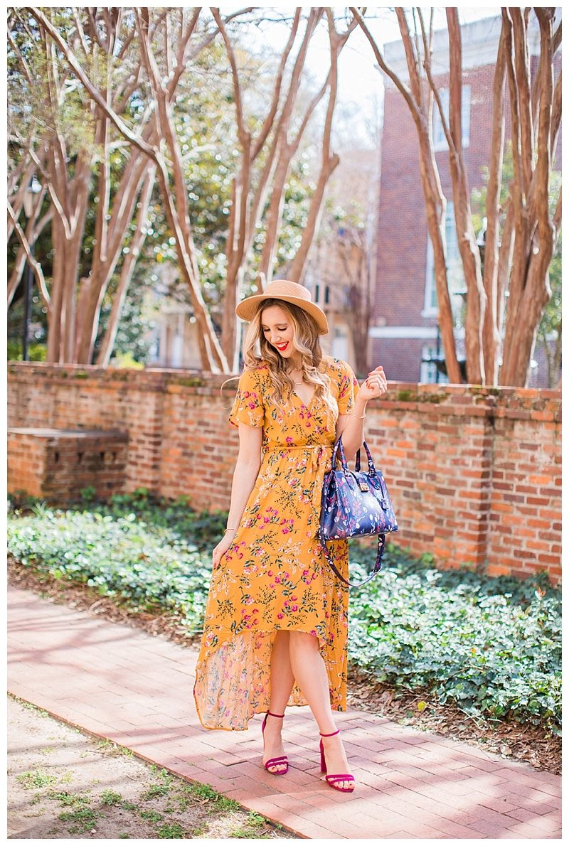 blush and camo, morning lavender, blog tips, photography tips, photography, summer dress, draper james handbag, draper james 