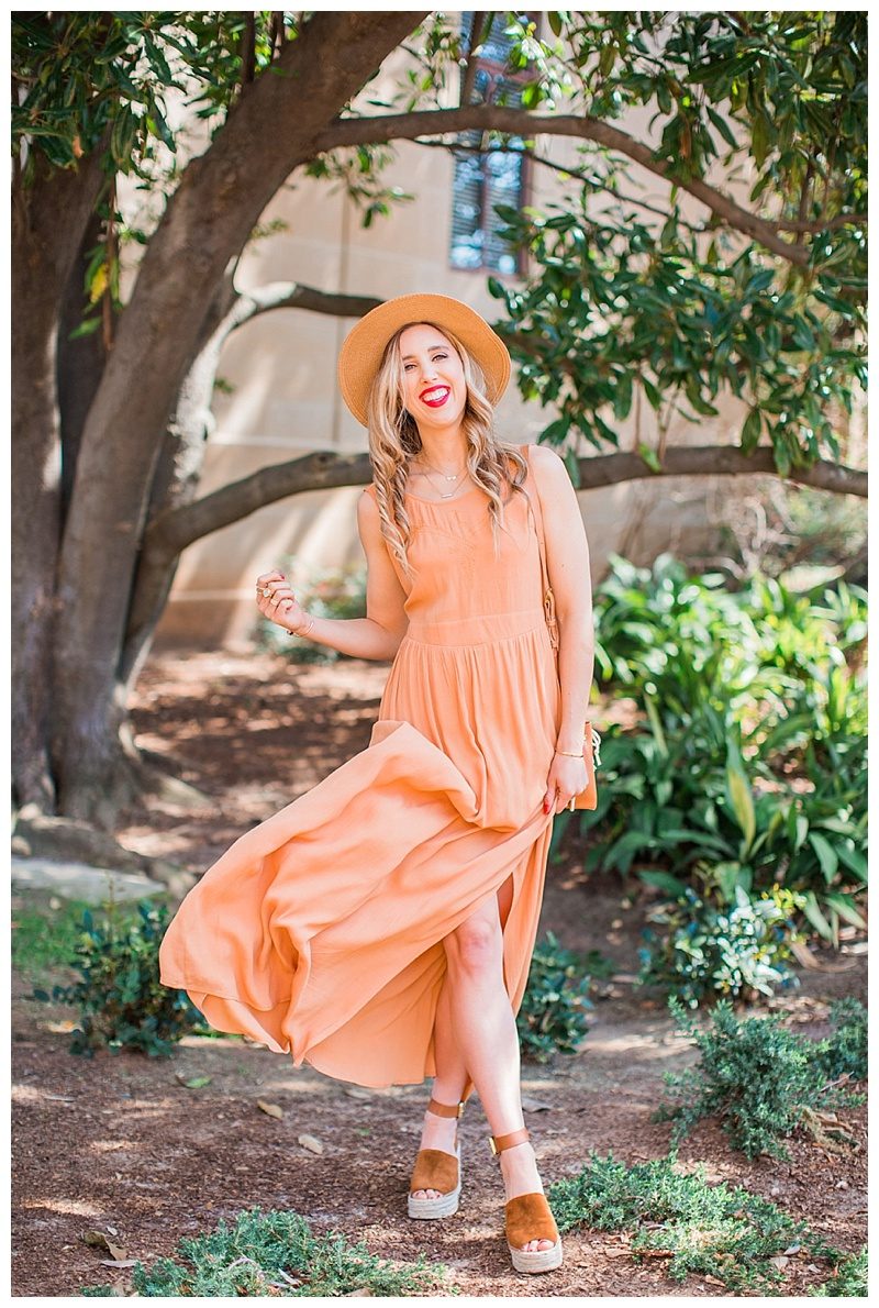 blush and camo, shop maude, marc fisher wedges, spring style 