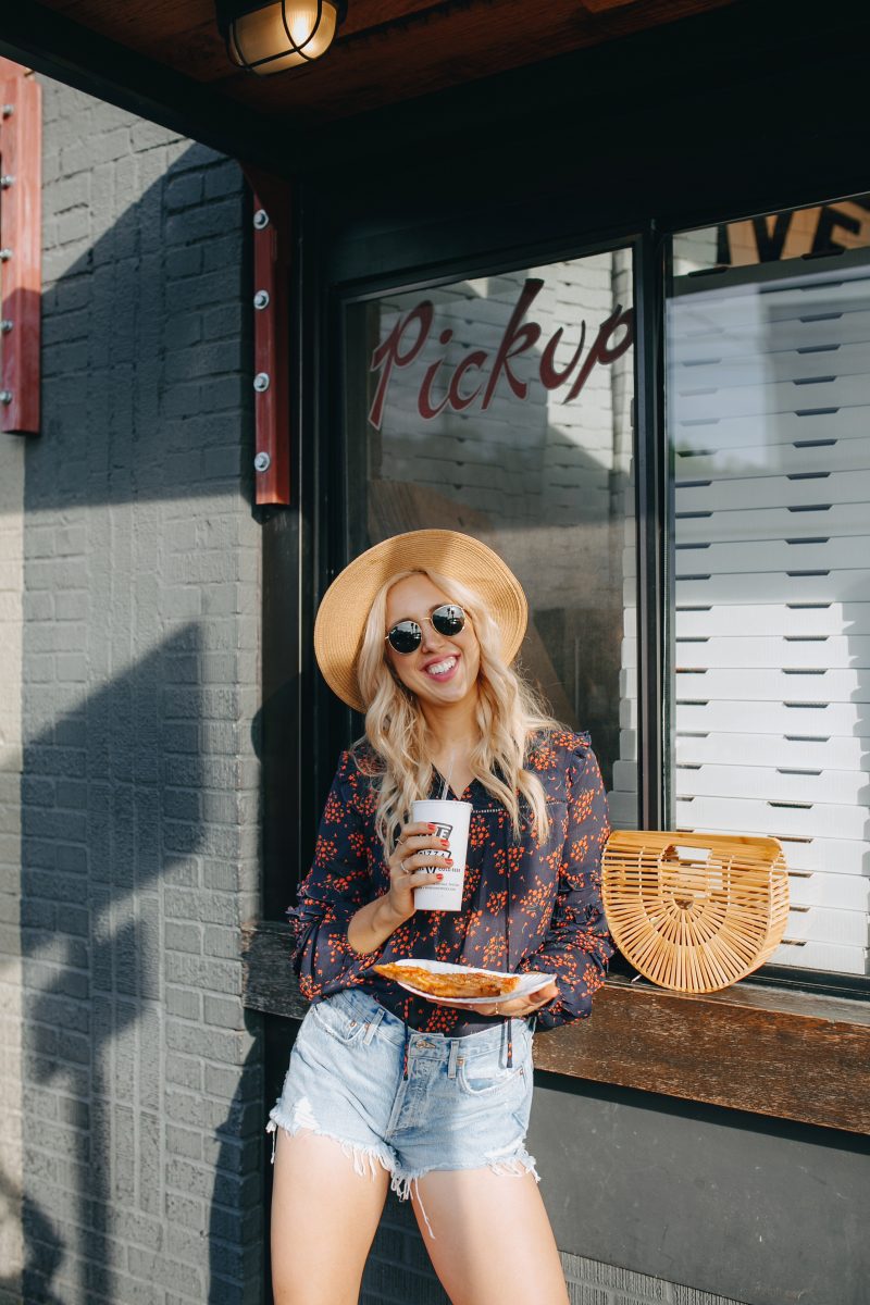 blush and camo, personal style, revolve jean shorts, converse high tops, style tips, arch clutch 