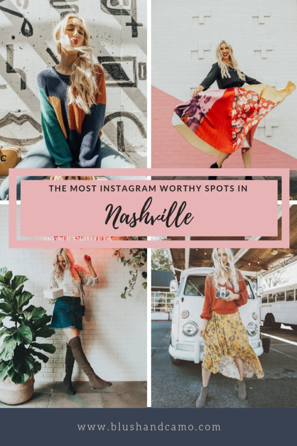 The Most Instagram Worthy Spots in Nashville, blush and camo, nashville murals,