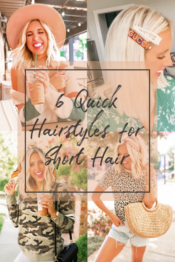 6 Quick Hairstyles for Short Hair