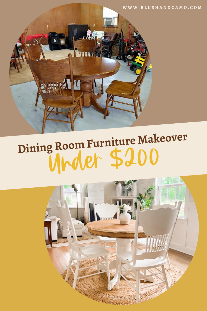 Dining Room Furniture Makeover Under $200