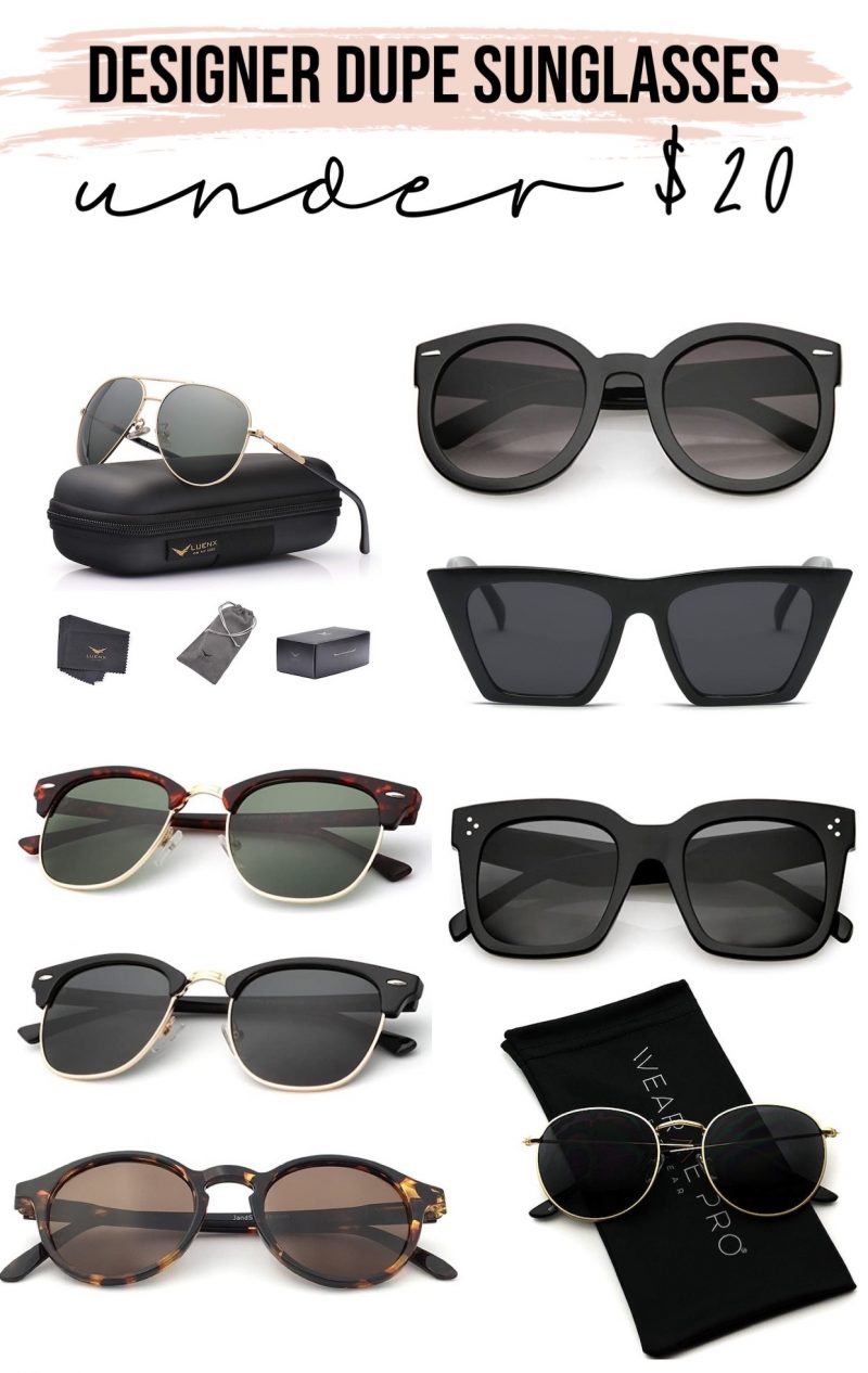 Designer Dupe Sunglasses Under $20