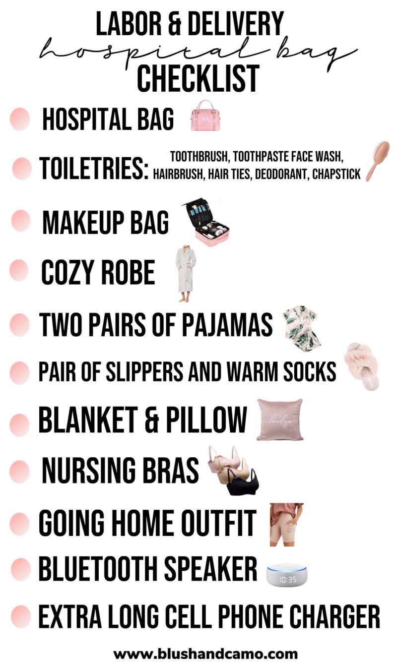 Labor & Delivery Hospital Bag Checklist